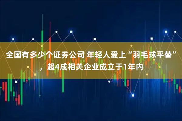全国有多少个证券公司 年轻人爱上“羽毛球平替”，超4成相关企业成立于1年内